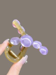 Strong Grip Bubble Acrylic Shark Clamp Irregular Hair Clip Stylish Korean Style Hair Accessories Medium Size Hair Grips