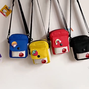 Cartoon canvas crossbody bag cute & cooldurable canvas ultra Light for daily outings