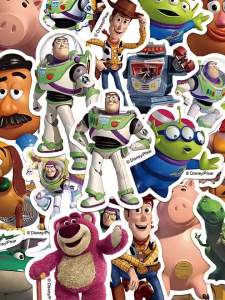 52TOYS | Toy Story Stickers Buzz Lightyear Woody Decals Waterproof Stickers for Laptop Phone Water Bottle Scrapbook Gift