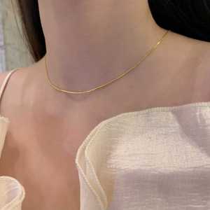 Titanium Steel Snake Bone Necklace for Women Original Design 18K Laundable Versatile Chain with Pendant Fashion Accessory