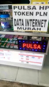SALE Papan LED PULSA P052 - Tulisan Lampu LED Merah Full Variasi TERMURAH SEONLINE