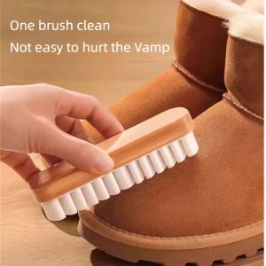 White Rubber Crepe Shoe Brush Household Necessary Leather Brush For Suede Boots Bags Scrubber Cleaner