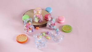 12 Chiếc Trong Suốt Hình Gấu Hộp Quà Tặng Nhựa Nhỏ Bảo Quản Kẹo Đáng Yêu Cho Bé Trang Trí Đám Cưới Hộp Đựng Trang Sức Cho Tất Cả Các Dịp