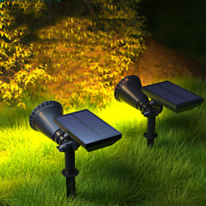 Unique Design 18 LED RGB Spot Light: Waterproof Garden Solar Stake Spotlight