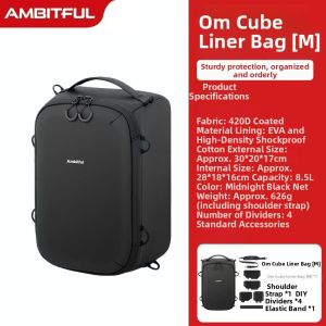 AMBITFUL | Protective Camera Lens Bag for Outdoor Use with Interior Pockets and Compartments