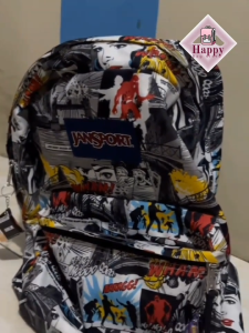 tas jansprot motif komikk premim/bagpack ransel cowok cewek/tas sekolah vial/tas  murah
