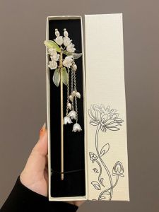 Hairpin Female Gift Chinese Ancient Style Gift Box Suit for Girlfriend Hairpin Updo New Chinese Style Buyao Tassel Headdress for Han Chinese Clothing