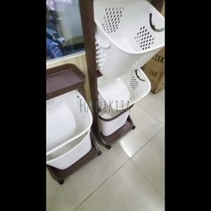LAUNDRY BASKET TABITHA / KERANJANG BAJU RODA TABITHA [TABBOX]