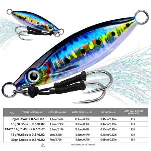 PROBEROS Metal Jig Fishing Lure 7g-30g Shore Casting Swimbait Spoon Spiner Cho Ocean Lake River - Mồi Câu Nhân Tạo