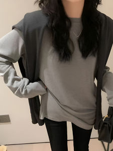 Brushed Thickened Long Sleeves Bottoming Shirt for Women 2024 New Arrival Fall and Winter Inner Wear Fancy Loose Fashionable T-shirt Tops