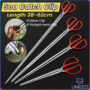 Need Eel Clip Stainless Steel Sea Fishing Clip Multifunctional Long Handle Crab Tongs Garbage Clip
