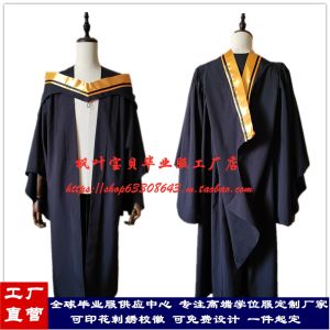 Honors Bachelor Graduation Gown Hong Kong Metropolitan University Masters Degree Robe HK Degree Ceremony Attire Female 18-25 Years Old