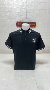 เสื้อโปโลlสิงห์ สีดำ ผ้านิ่ม ใส่สบาย เสื้อโปโลผู้ชาย โลโก้สิงห์   เสื้อโปโลlสิงห์ สีดำ