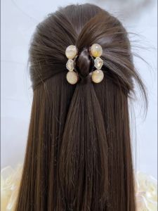 Fall Winter New Style Hair Clips Small Clamp Back of Head Diamond Beads Hair Accessories Hairpin Hair Styling Tool Elegant