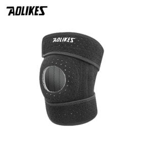 AOLIKES 1PCS Breathable Four Spring Knee Support Brace Kneepad Adjustable Patella Knee Pads Safety