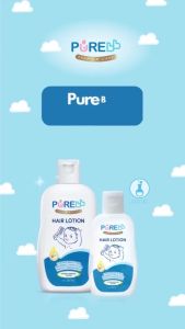 PureBB Hair Lotion - Menutrisi & Memelihara Rambut Bayi Hitam Dan Lebat | Losion Perawatan Rambut Anak