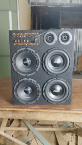 ลำโพงบลูทูธ กลางแจ้ง ลำโพงฟังในบ้าน ตู้ลำโพงBluetoothไร้สาย ดอก 8 " X4 ดอก ดอกทวิตเตอร์จาน4"X2พร้อม Amp ใหม่