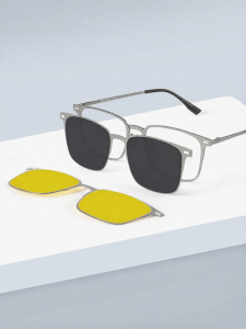 HELEN KELLER | Magnetic Attachment Night Vision Glasses Titanium