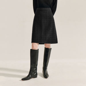 INMAN | French Style Red Midi Skirt