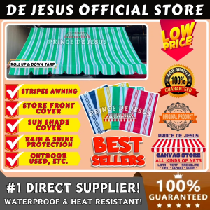 6x6 6x12 6x15 6x18 With Rope Stripe Mayama S400 ROLL UP & DOWN HIGH QUALITY LONA TRAPAL WATERPROOF MAKAPAL