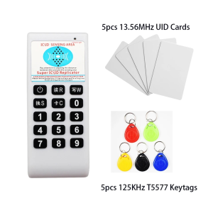 Lặp đi lặp lại cầm tay 13.5125KHz EM4100 5200 RFID Writer Card RFID Máy photocopy RFID Duplicator Lập trình viên