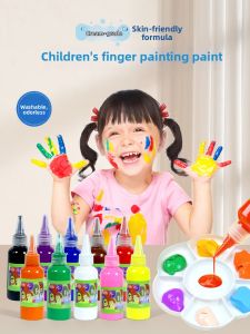 Non-Toxic Washable Childrens Paint Set for Graffiti Drawing Finger Painting Watercolor Handicrafts