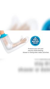 (READY STOCK) Kids Arm Cast Bandage Waterproof Shower Cover Children Watertight Soft Comfortable Seal to Keep Wounds Dry Bath Protector Broken Hand Wrist FingerElbow Reusable
