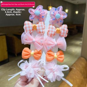 Cute Bow Floral Hair Clip