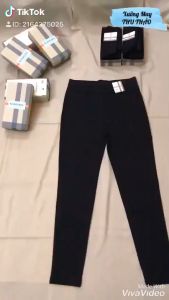 Quần Legging Wang Cạp Cao Nịt Eo Siêu Cấp chất umi Dày Dặn Co Giãn Đa Chiều Tốt-TNS