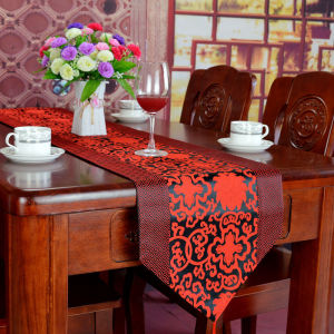 New Chinese Style Table Flag Zen Tea Ceremony Long Tablecloth Bed Flag Modern Minimalist Ethnicity Dining Table Decor