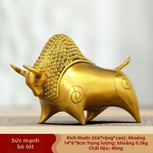 JUSHANYUAN | Tượng Trâu Hút Tài Lộc