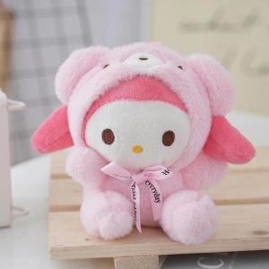 Cartoon Japanese Girl Cute Doll Bag Pendant Plush Doll Bag Pendant Portable Keychain Gift for Girlfriend