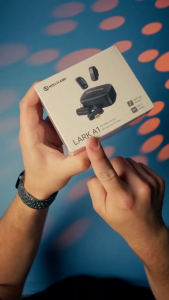 Hollyland LARK A1 Mini Duo 2-Person Wireless Microphone System with USB-C Connector for Mobile Devices (Space Gray 2.4