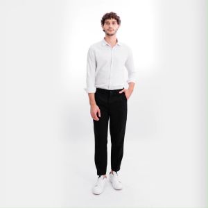 DZARGO - Celana Ankle Pants Pria Panjang Slimfit Hitam