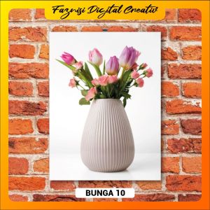 Hiasan Dinding Vas Bunga 3D pajangan rumah murah