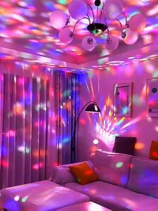 Party Disco Bulb DJ Automatic Rotating 360 Rotating Led Magic Ball Stage Dancing Christmas Lights
