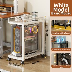 evesigar | Wheeled Mobile Multi-layer Computer Stand