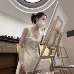 VKSOD | Váy chữ A không tay màu nâu nhạt kiểu Pháp cổ chữ V eo cao váy ngắn mùa hè mới váy bó sát váy vest