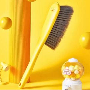 Cartoon Long Handle Soft Bristle Dusting Bed Brush Non-Shedding Cleaning Tool for Home Dust Removal Efficient Cleaning