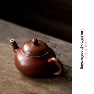YIXINGZISHA | Bình Trà Đất Sét Tím Handmade Đất Sét Zhu Nguyên Chất