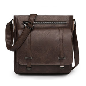 Vintage Soft Leather Large Capacity Single Shoulder Bag Fashionable Multi-Pocket Crossbody Bag Simple And Versatile for All