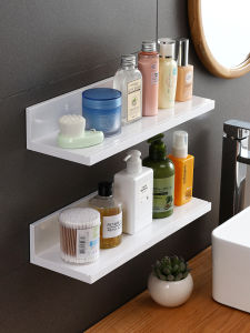 Giá Để Đồ Phòng Tắm Treo Tường Không Cần Đục Lỗ Giá Để Đồ Phòng Tắm Đơn Giản Màu Trơn SUNSEA- LIVING SSL-SS3019A Giá Để Đồ Phòng Tắm