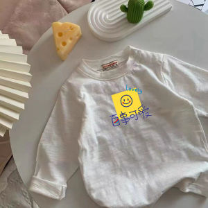 Childrens Long Sleeve T-Shirt Bamboo Cotton Casual Thin Pure Cotton Cartoon Print Comfortable Breathable Boys Top