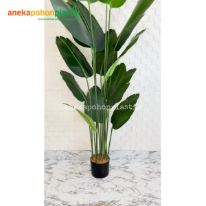 Pohon Artificial Pohon Pisang T180 Latex Pot Dasar Hitam Tamanan Hias Dekorasi Ruangan Rumah Cafe Kantor Aesthetic