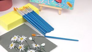 [SG Ready Stock]12/24 Acrylic Paint With Brushes And Palette 12 ML Waterproof Acrylic Paint Tube for Wood/Canvas/Fabric Students Drawing Set