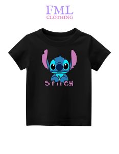 Kaos Anak-Anak Gambar STICH (usia 2-10 Tahun) Katun PE