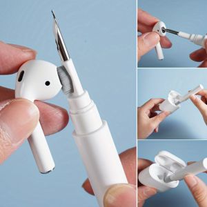 3 in1 Cleaner Kit Earphones Cleaning Pen for Airpods 4 Pro Dust Dirt Clean Tool For iPhone Xiaomi HUAWEI Samsung Earphone Cleaner