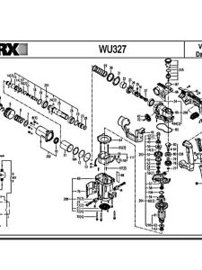 Original WORX WU327D Electric Hammer Parts Rotor Brush Holder Carbon Brush Switch Shaft Assembly High Quality Tool Accessories