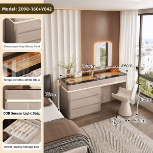 Luxurious Vanity Table with Jewelry Storage