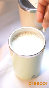Dreepor Automatic Stirring Cup 350ML Type C Rechargeable Coffee Cup Magnetic Stirring Cup Stainless Steel Thermos Cup